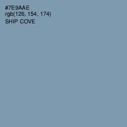 #7E9AAE - Ship Cove Color Image